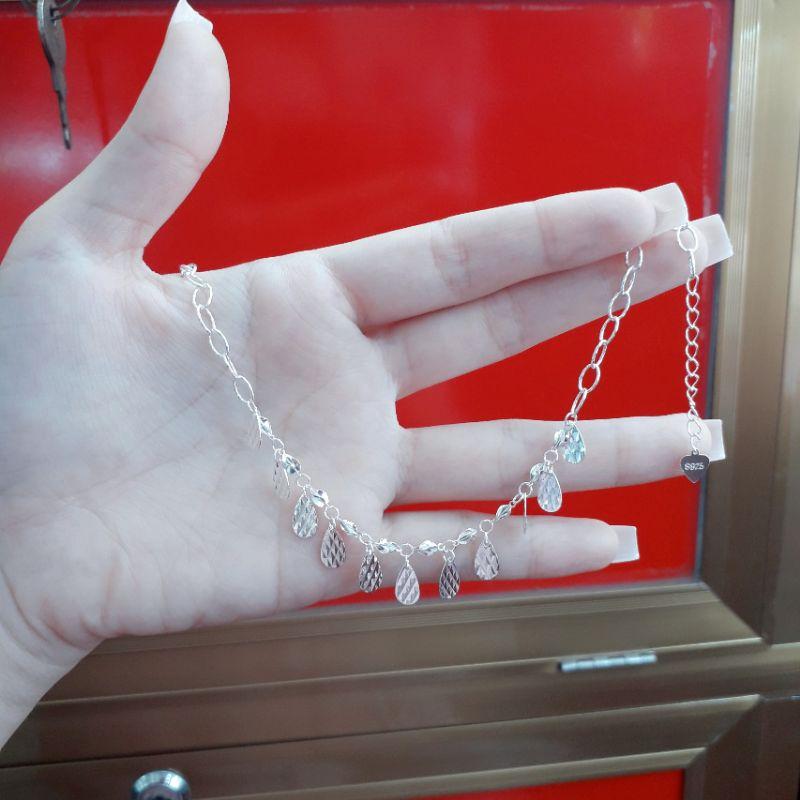 lắc chân bạc mắt xích  YN JEWELRY