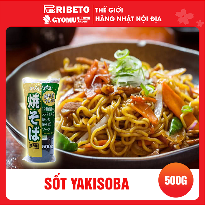 Nước sốt mì xào YAKISOBA 500gram - Hàng nội địa Nhật Bản