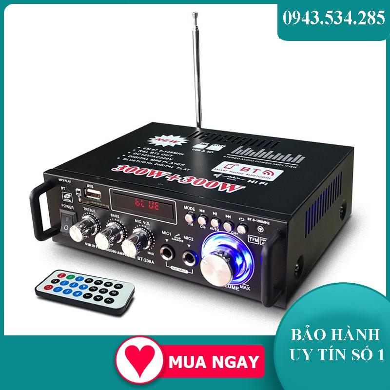 Amly karaoke, Âm ly giá rẻ, Amly Mini Bluetooth BT-298A cao cấp, chức năng đa dạng, ƯU ĐÃI CỰC KHỦNG