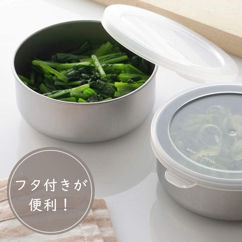 Hộp inox đựng thực phẩm có nắp đậy an toàn Echo - hàng nội địa Nhật Bản