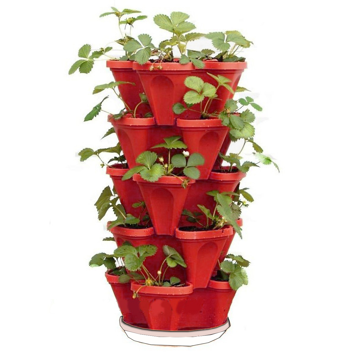 Bộ 5 chậu tháp trồng cây thủy canh / trồng cây bằng đất , chậu nhựa trồng rau , hàng cao cấp độ bên trên 5 năm tiện lợi dễ dàng sử dụng