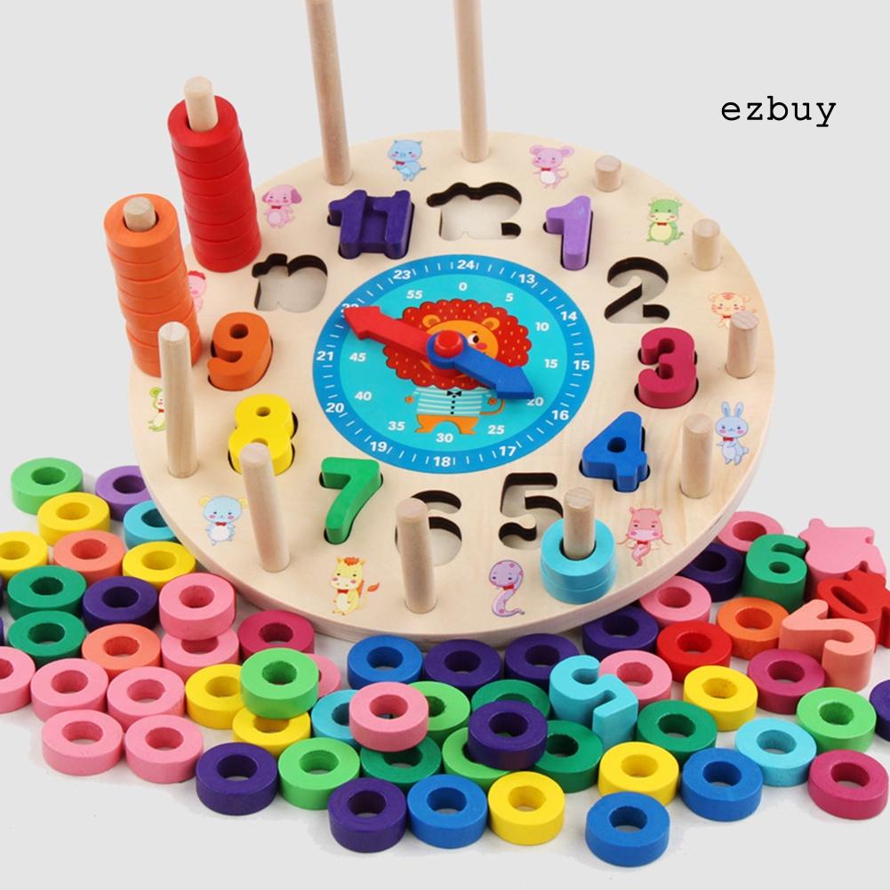 đồ chơi trẻ em Lắp Ráp Hình Đồng Hồ Nhiều Màu Sắc Cho Bé