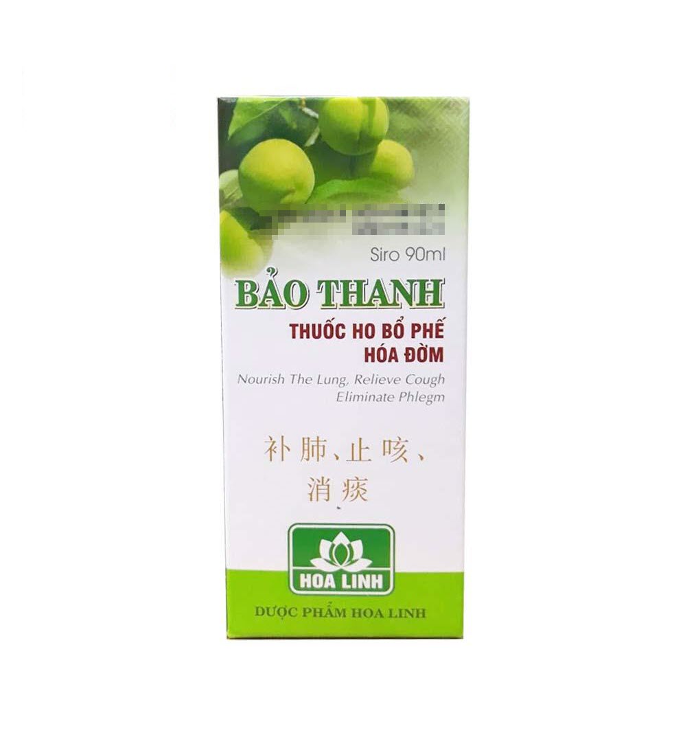 Siro Ho Bổ Phế Bảo Thanh - Người Lớn/Trẻ em - Giảm Các Loại Ho Gió, Ho Khan, Ho Dai Dẳng, Ho Do Dị Ứng, Giảm Viêm Họng Và Viêm Phế Quản