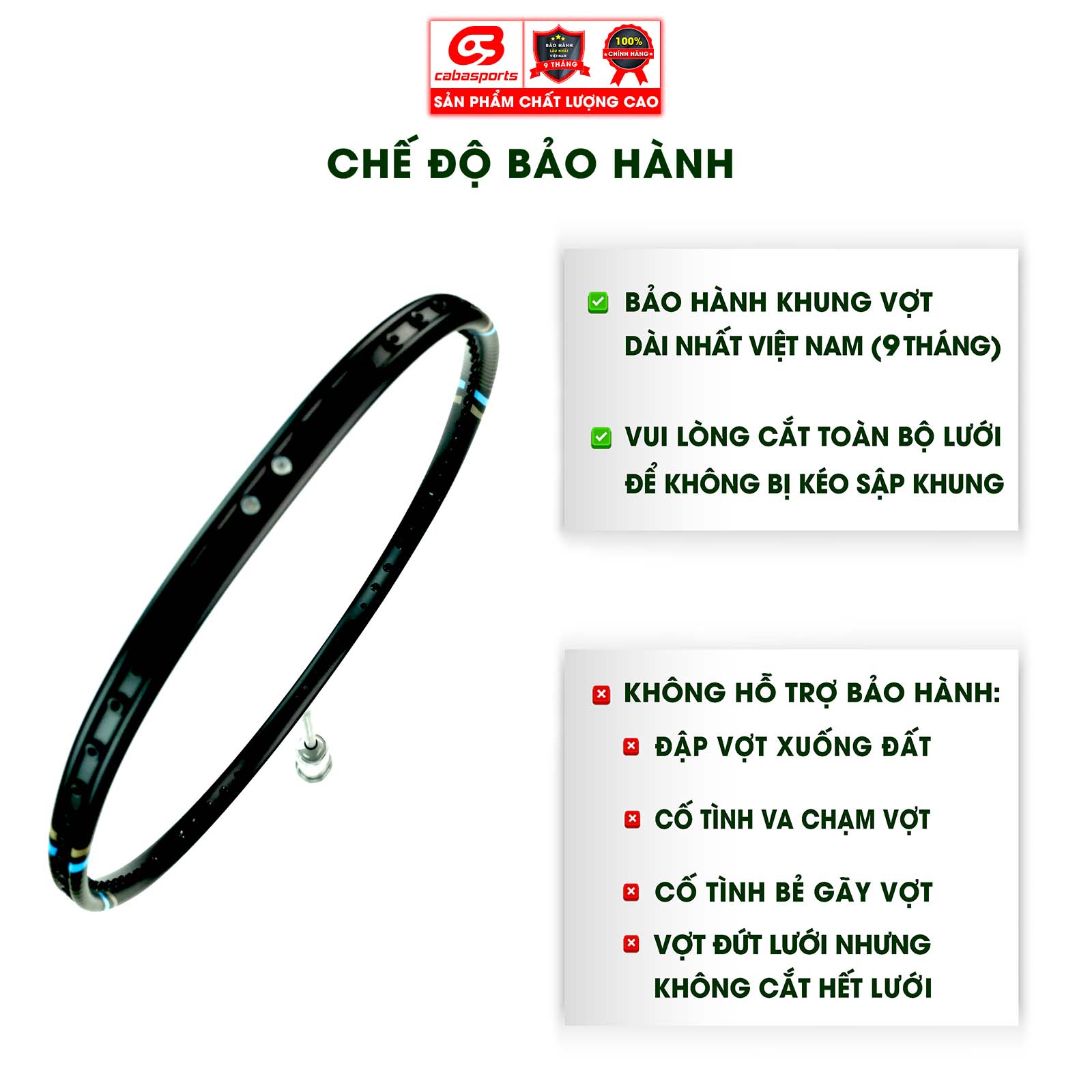 Vợt cầu lông đã đan lưới ProKennex CARBON PRO 787 DELUXE đơn chính hãng thể thao thiên công - Tặng kèm quấn cán và túi vải Cabasports