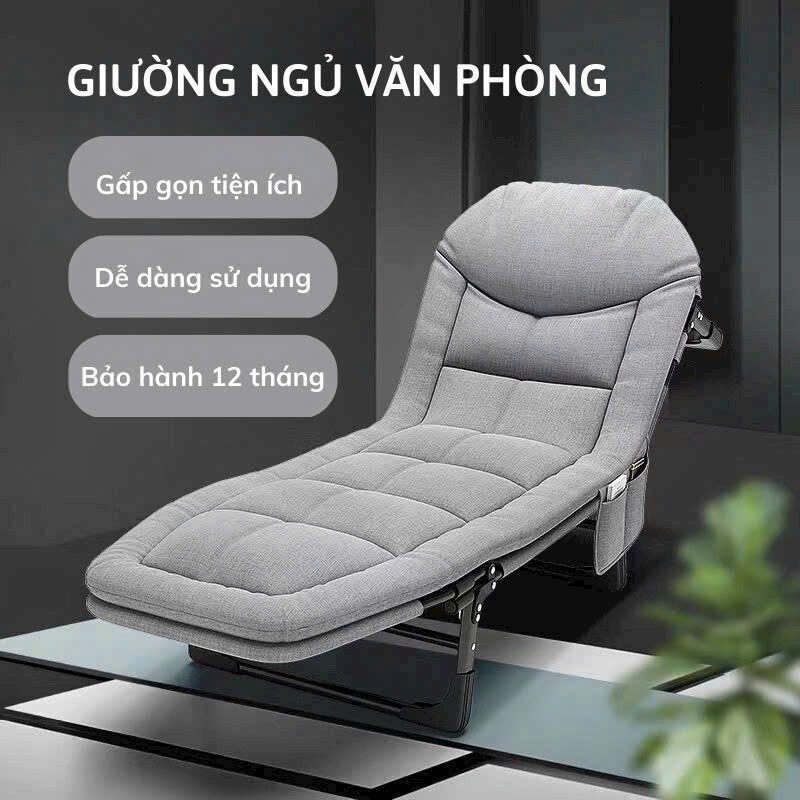 Giường Ngủ Văn Phòng Gấp Gọn, Giường Xếp Thông Minh Di Động Nằm Nghỉ Trưa Tiện Ích. Khung Thép Sơn Tĩnh Điện - Hàng chính hãng Anh Lam Store