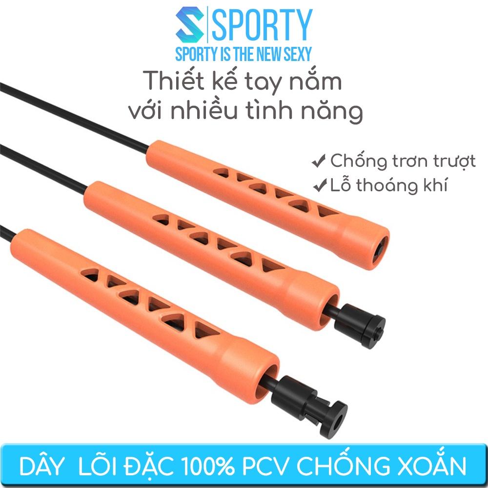 Dây Nhảy Tốc Độ WARRIOR Thương Hiệu SPORTY, Hỗ Trợ Tập Thể Lực, Thể Dục, Giảm Cân Có Thể Điều Chỉnh Độ Dài