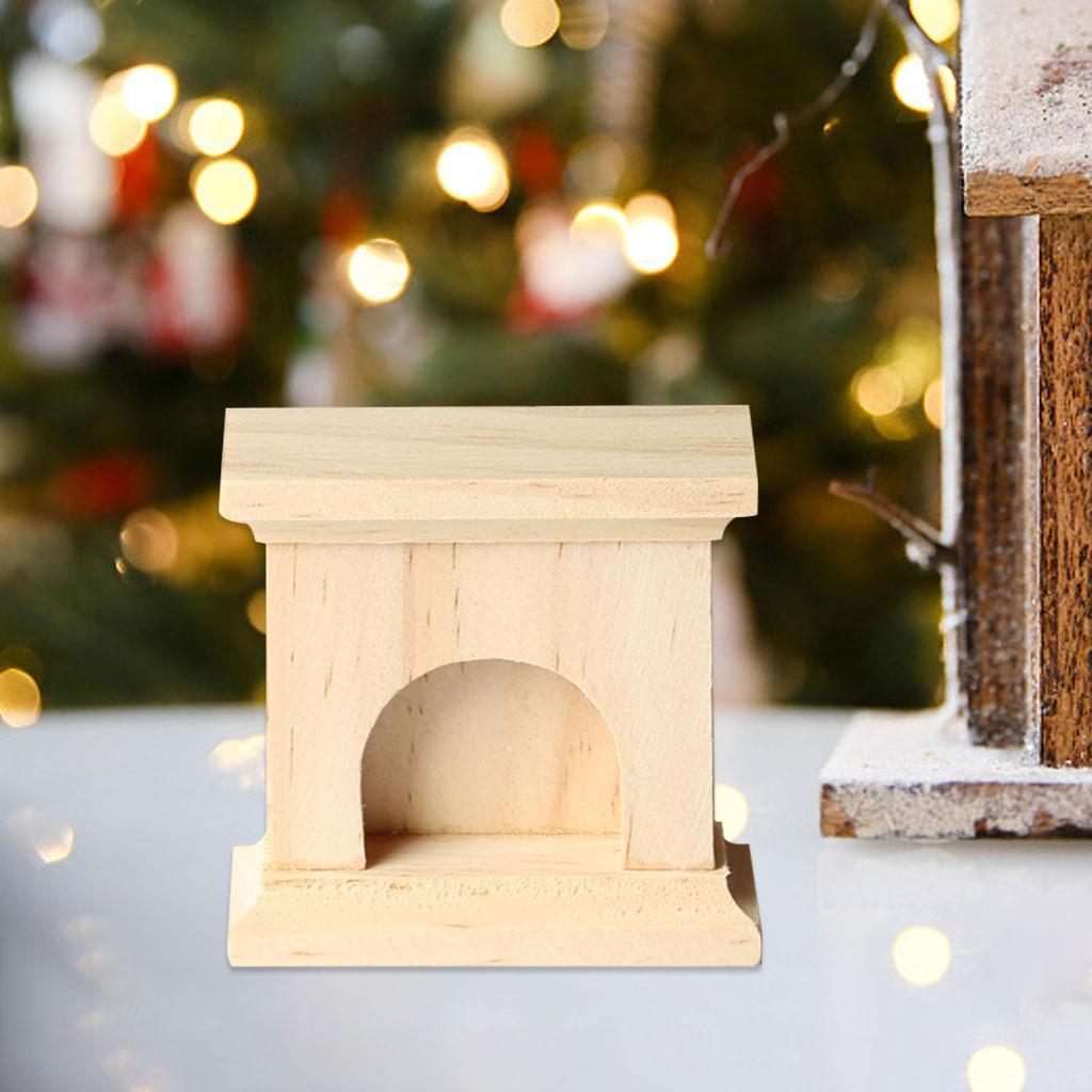 1/6 Dollhouse Fireplace Gifts Furniture Toddlers Children