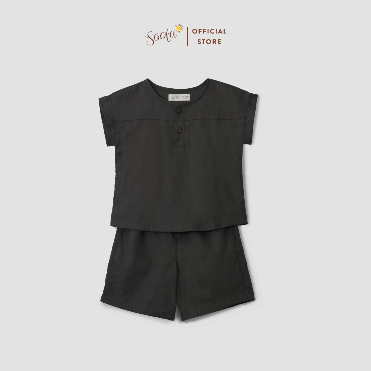 Bộ Áo Quần Linen Thoáng Mát Cho Bé Trai / Bé Gái - PULPO SET - SEL011 - SAOLA KIDS CLOTHING