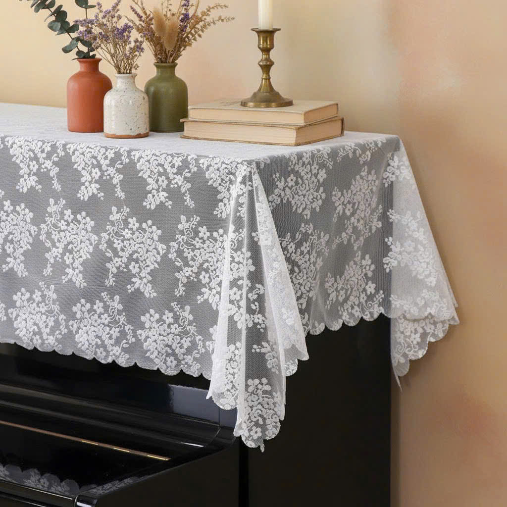 Khăn phủ đàn piano cơ đàn piano điện tử 88 phím cổ điển sang trọng trang trí noel giáng sinh Tết năm mới sinh nhật - Hàng chính hãng