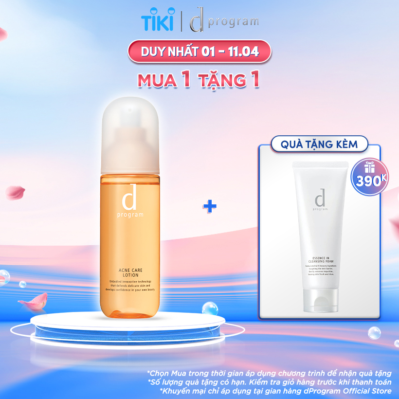 Nước Cân Bằng Cho Da Mụn Nhạy Cảm d program Acne Care Lotion 125ml