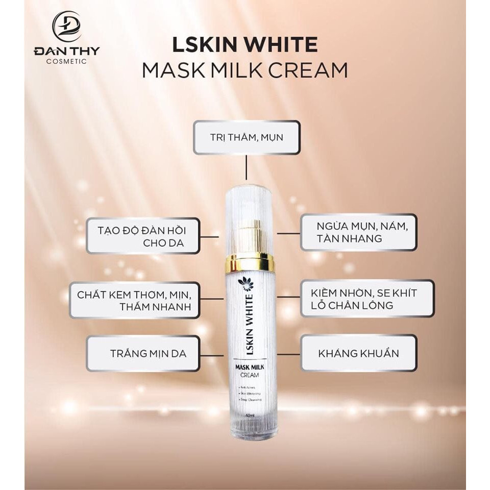 Ủ Trắng Nuôi Da Kém Tằm Lskin White - Dung tích 60ml