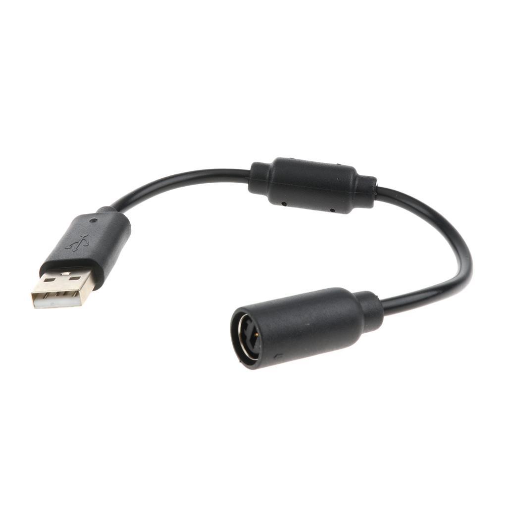 USB Converter Cable for 360 Controller Breakaway Cord - Black