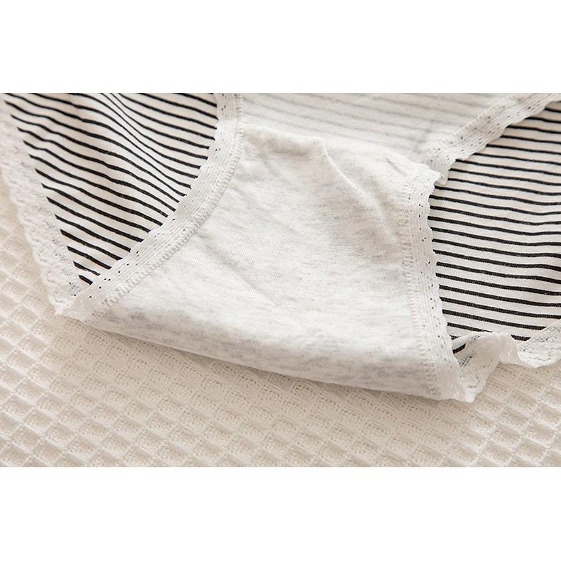 Quần Lót Nữ Cotton Kháng Khuẩn Ngang Eo Xuất Nhật Hàng Loại Đẹp.