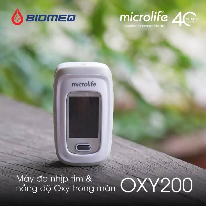 Máy Đo Nồng Độ Oxy Trong Máu Spo2 Microlife OXY 200