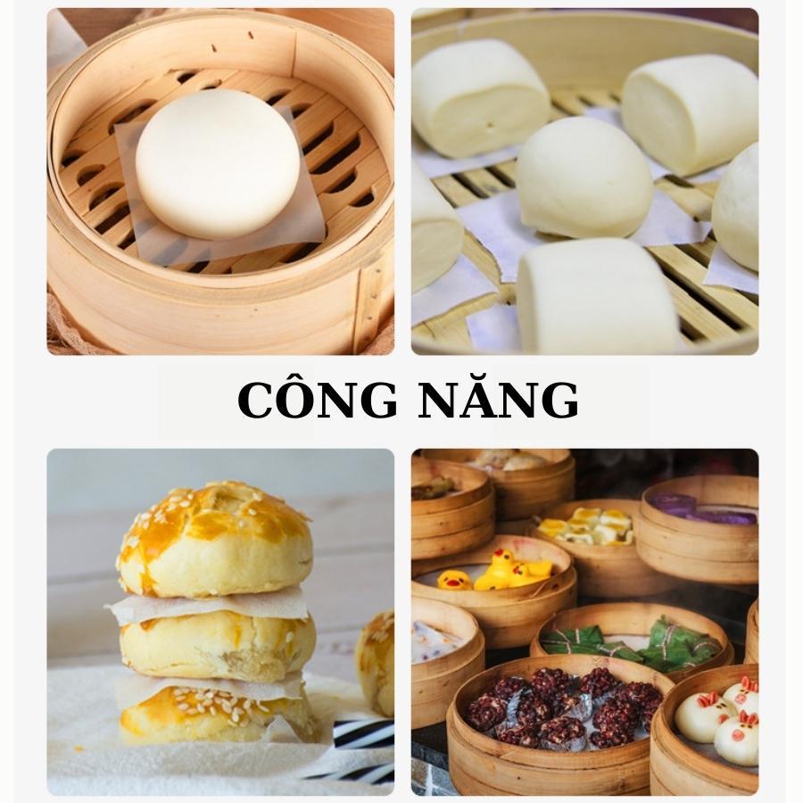 Giấy Lót Bánh Bao GIẤY NẾN Hình Vuông 10x10 Cm Set 6 Kg 21,000 Tờ Cho Tiệm Sản Xuất Kinh Doanh Bánh Bao - GIAYBBAO6KG