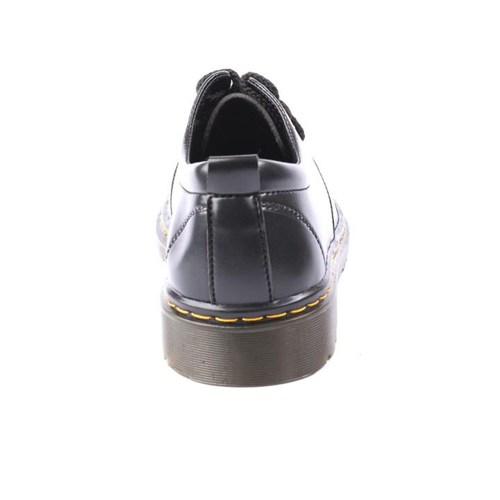 Giày Boot Nam Ngắn Cổ Da Trơn Đen Đế Có Khâu Chắc Chắn - M353-DEN- Kèm Đón Gót Sừng