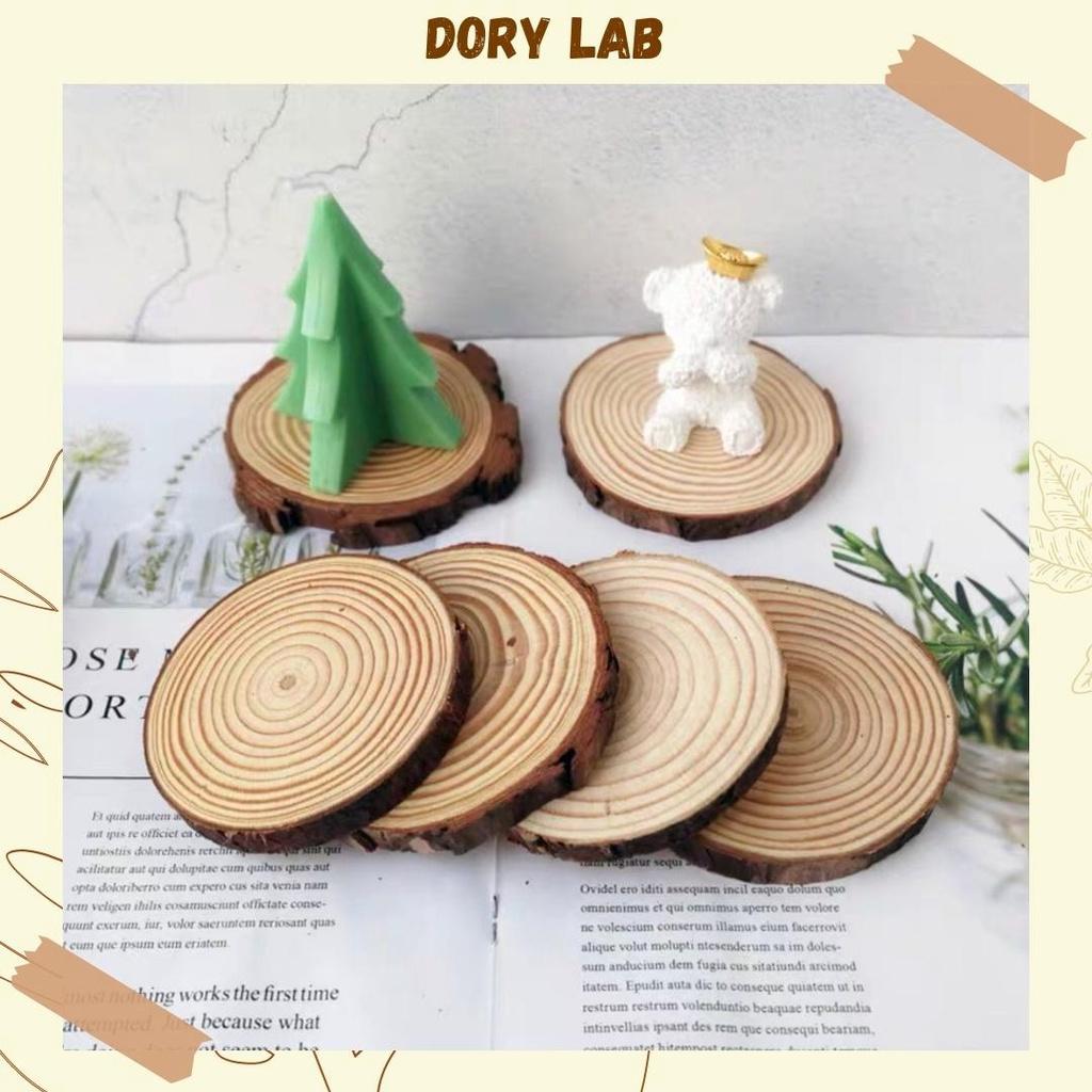 Đế Gỗ Lót Nến Thơm, Lót Ly, Phụ Kiện Decor - Dory Lab