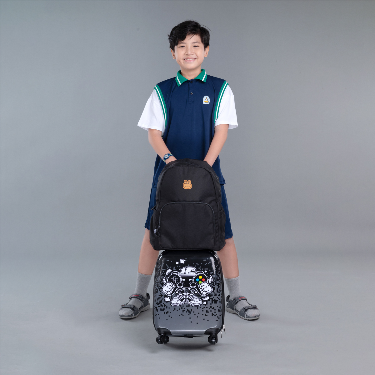 Ba lô Mono thời trang Đen Clever Hippo BMONO/BLACK