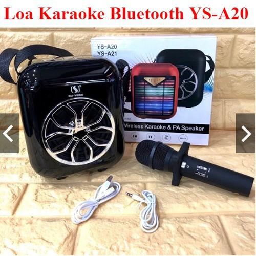 Loa Bluetooth Karaoke YS A20 Kèm Micro Không Dây Âm Thanh Tuyệt Hay