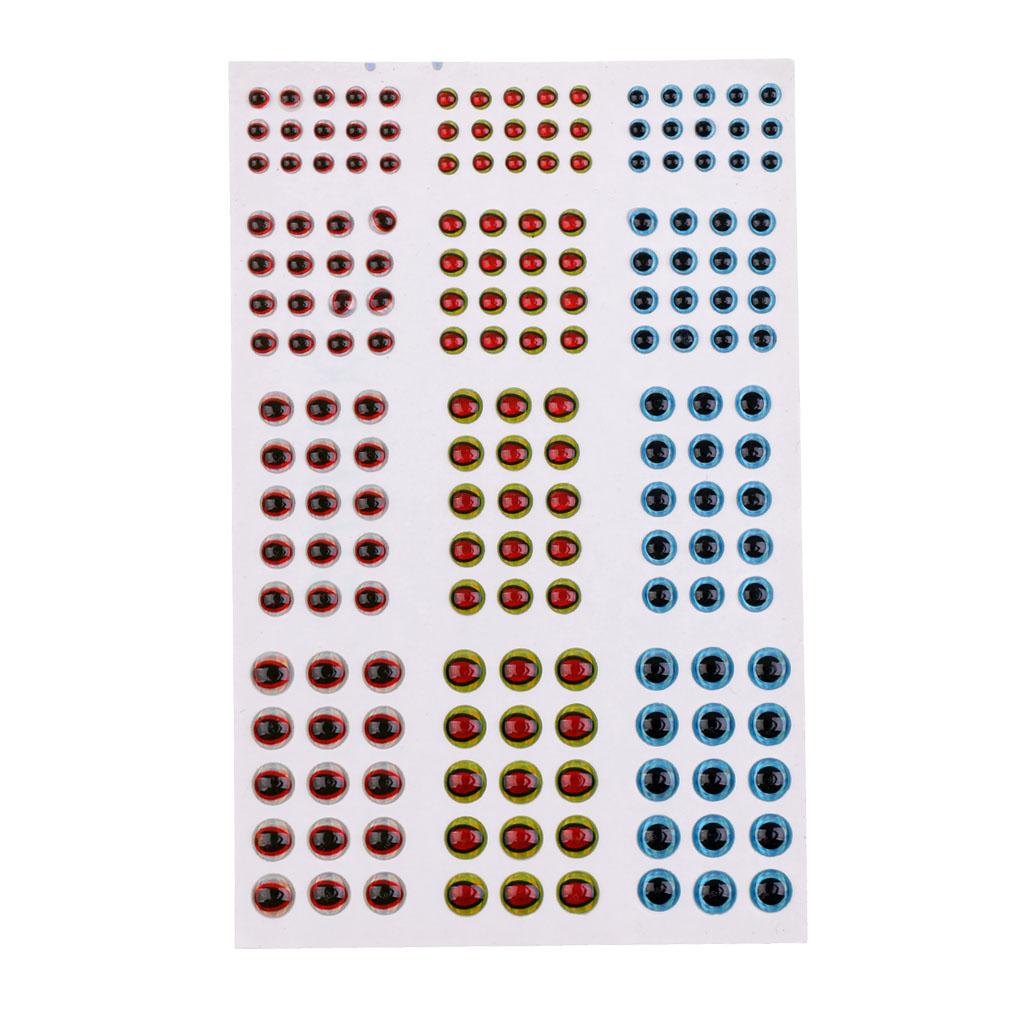 Eye 3/4/5/6mm 3D Holographic Lure Eyes Fly Tying Jigs Crafts Doll
