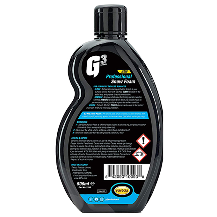 Xà bông rửa xe bọt tuyết Farécla cao cấp G3 Professional Snow Foam dung tích 500ml