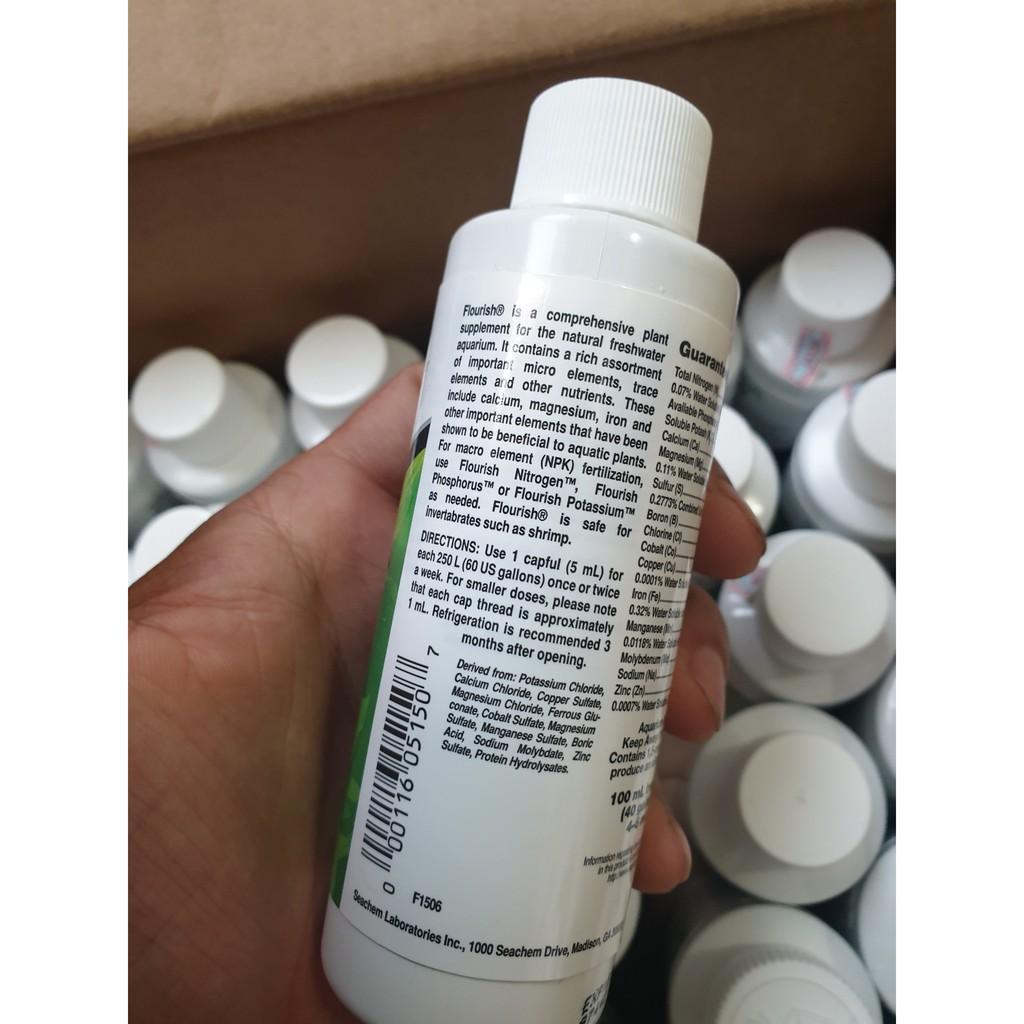Seachem Flourish 100ml - Phân Nước Hỗn Hợp Bổ Sung Dinh Dưỡng Cho Cây