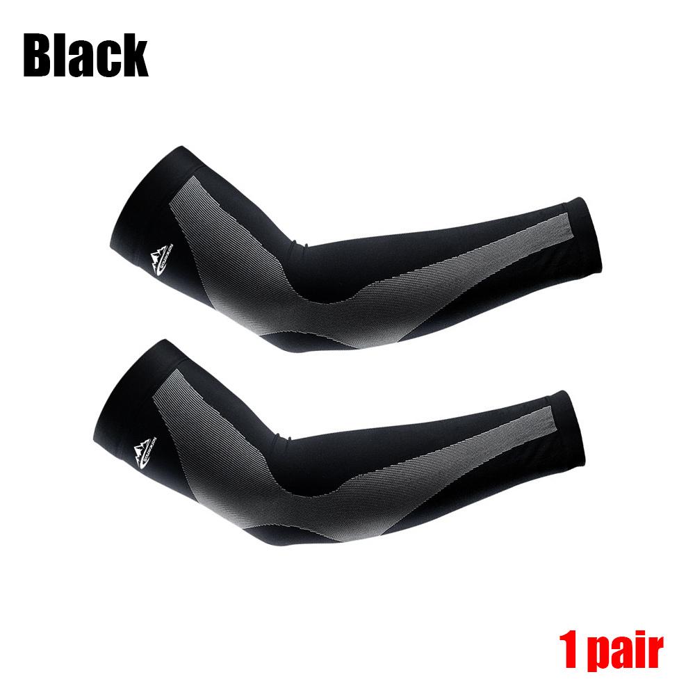 Toprunn 2pcs/1Pair Sports ARM nén tay áo bóng rổ Bóng rổ Mùa hè Mùa hè Chạy UV Bảo vệ Bóng chuyền Bóng chuyền Bóng chuyền Color: White