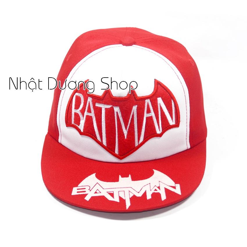 Nón hiphop BATMAN nhí cho trẻ em - Chất liệu vải Sam sung&amp; Cotton cao cấp tạo cảm giác êm ái cho bé