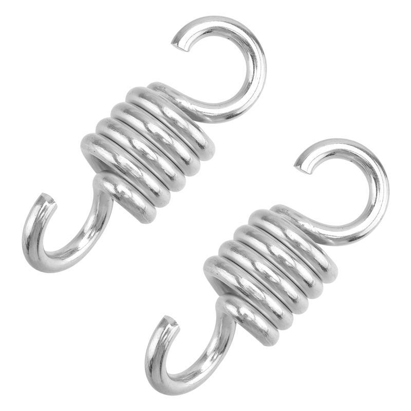 2 Chiếc Võng Ghế Treo Hiên Nhà Vòng Lắc Lò Xo Chịu Lực Võng Xếp Inox Xoay Phần Cứng Kép Xoay Móc