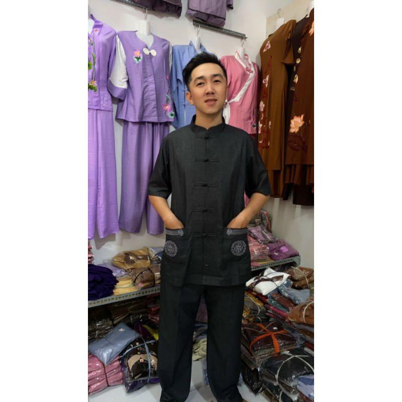 #đồ bộ đi chùa#mẫu nam vải ấn cao cấp