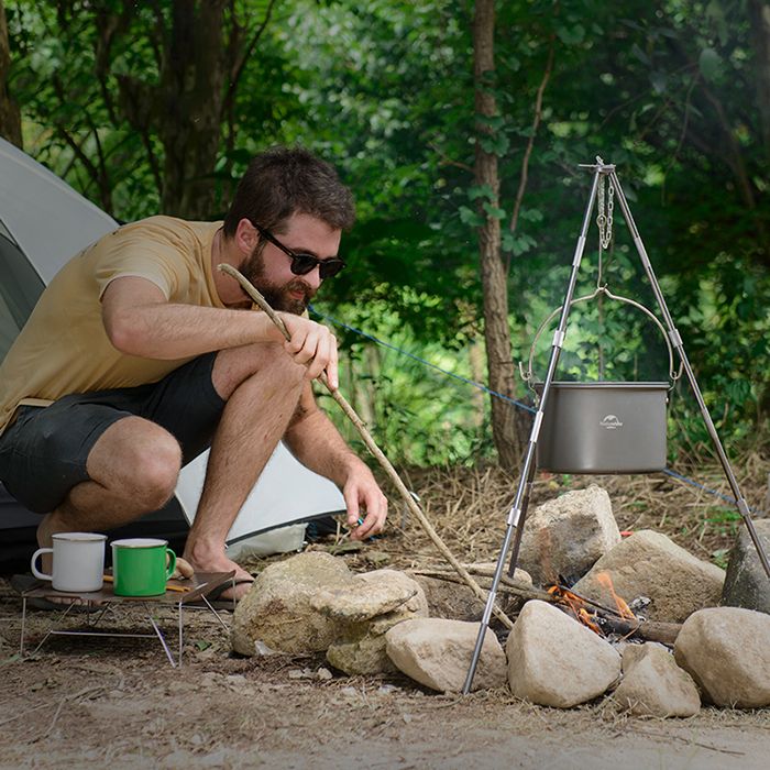 Nồi Treo Nấu Ăn 4L/ 4-6 Người Naturehike Dành Cho Du Lịch Ngoài Trời NH17D021-G