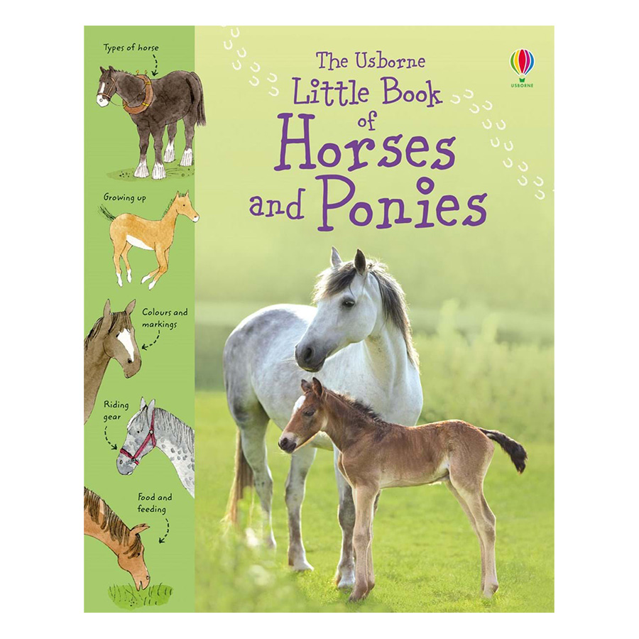 [Hàng thanh lý miễn đổi trả] Usborne Horses and Ponies: Little Book of Horses and Ponies