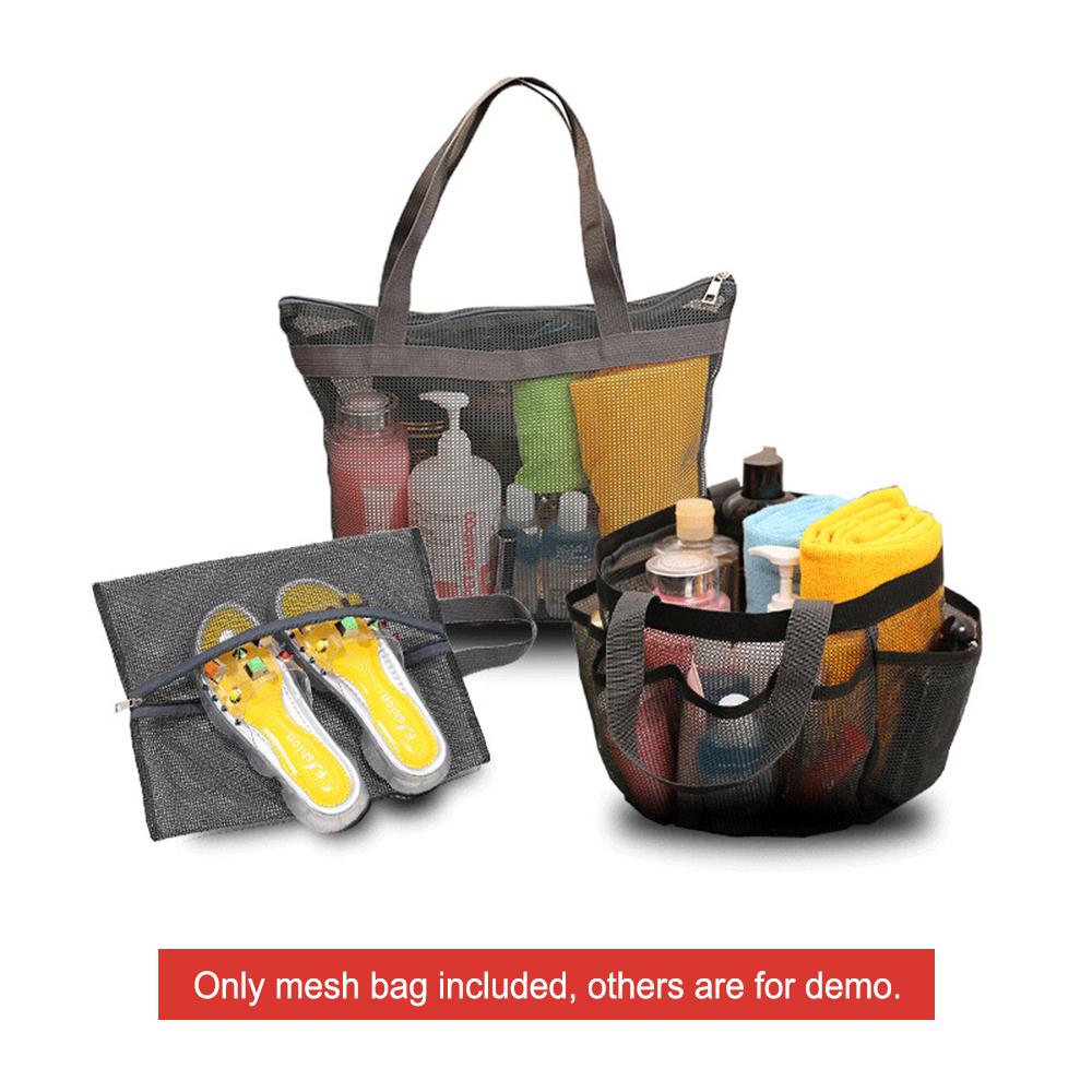 Set 3 Túi Dạng Lưới Tiện Dụng Đựng Đồ Ướt Dành Cho Dã Ngoại Ngoài Trời Dễ Dàng Gấp Gọn