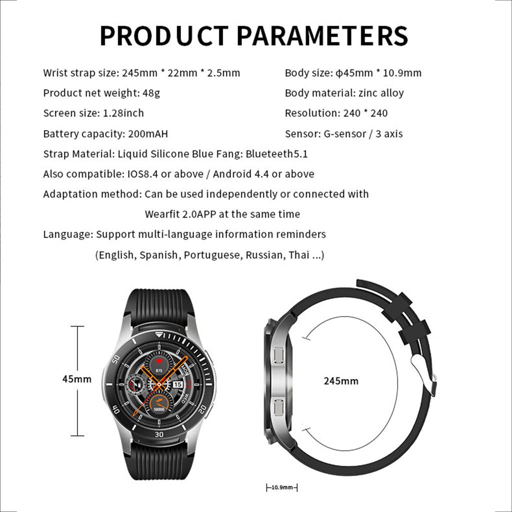 IP67 Waterproof Sports Smart Watch Fitness Tracker Pedometer