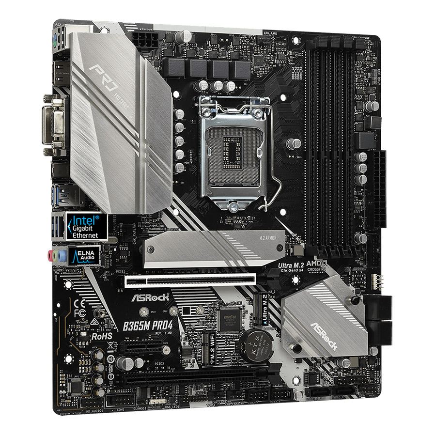 Bo Mạch Chủ Mainboard ASRock B365M Pro4 Socket 1151 - Hàng Chính Hãng