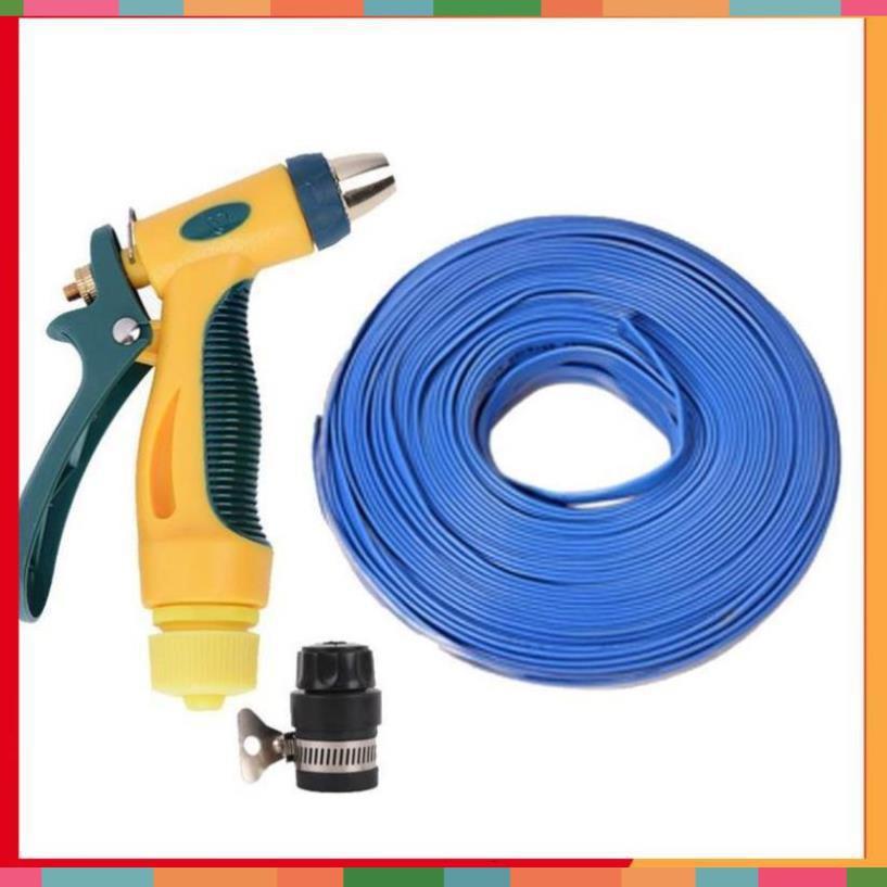 Bộ dây vòi xịt nước rửa xe,tưới cây tăng áp 3 lần 15m