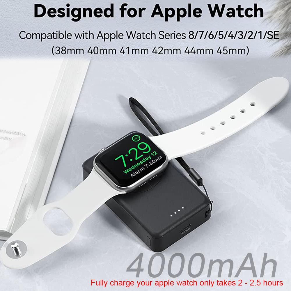 Newdery Watch Charger Power Bank cho Apple Watch Series 8 Ultra 7 6 5 4 3 2 1 se