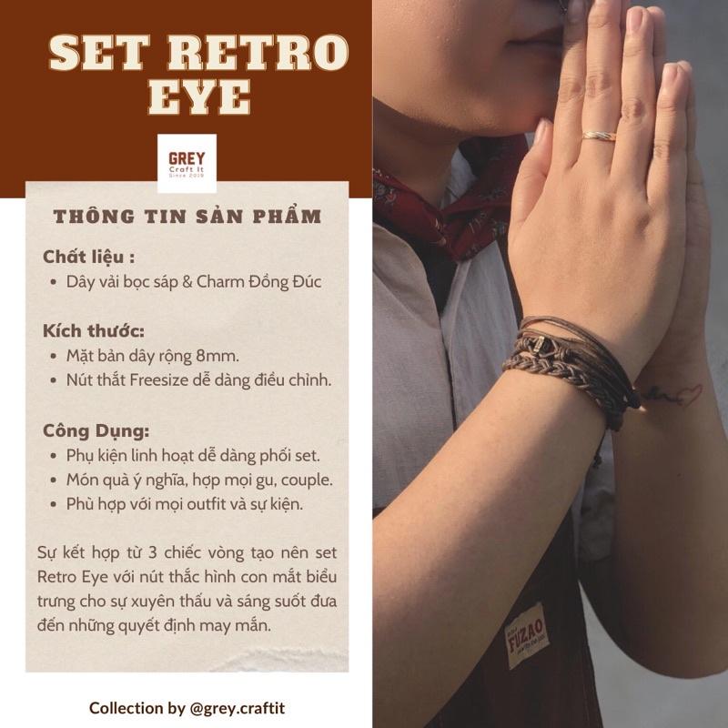 Set Vòng tay Eye UNISEX | Retro Vintage Style Độc Lạ Dễ Phối Set | Handmade100% Miễn phí ship sửa đổi trả