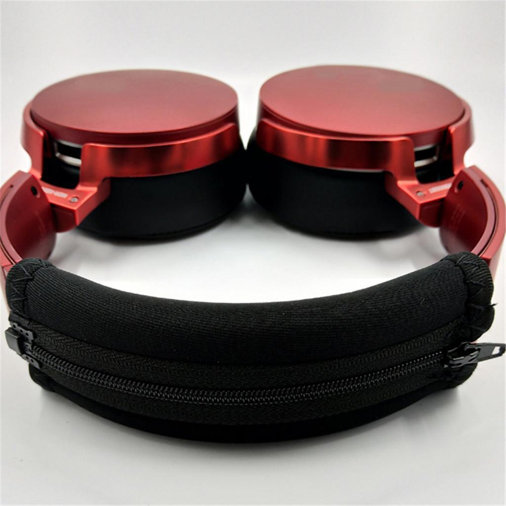 Headphone Sponge Headgear Cover Set For  MDR-XB950 XB950BT Black + Black