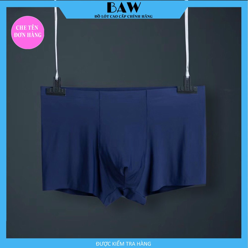 Combo 3 Quần Boxer Nam Chất Liệu Thun Cotton Lạnh Cao Cấp, Quần Sịp Nam Co Giãn Thoáng Mát, Thấm Hút Mồ Hôi Thương Hiệu BAW NT2201
