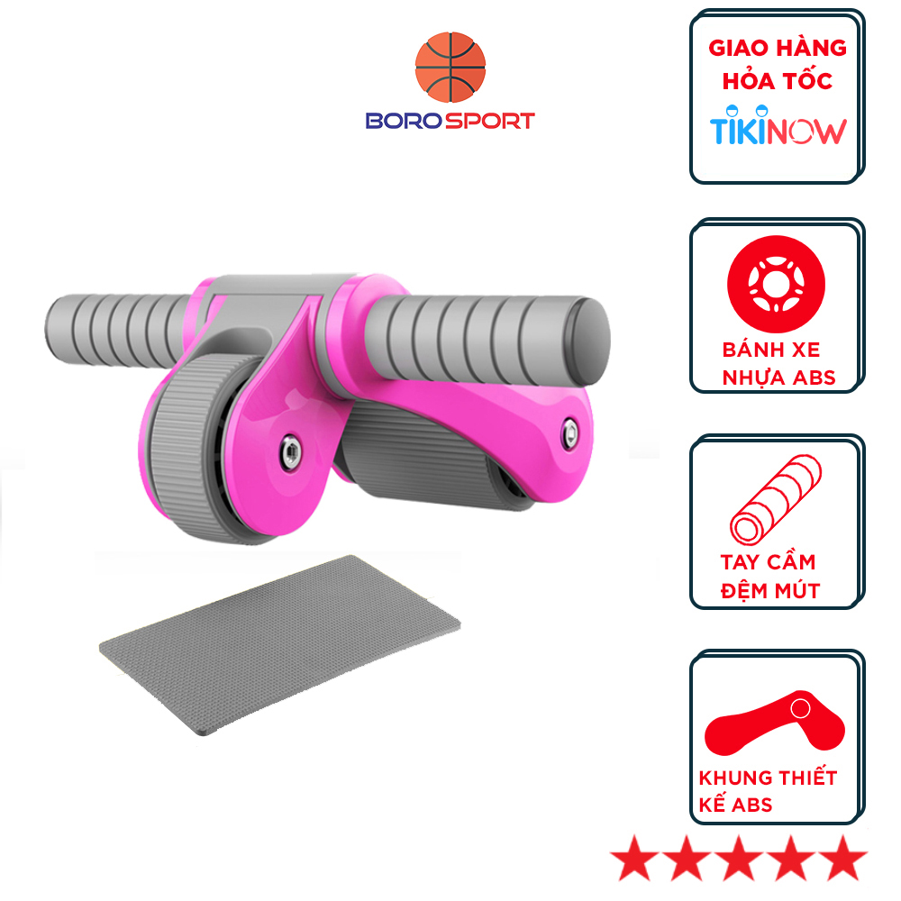 Con Lăn Tập Cơ Bụng Sáu Múi CLEACCO MAGIC SIX PACKS Khung Chắc Chắn , Chống Trượt Tải Trọng 150kg - Hàng Chính Hãng BORO SPORT