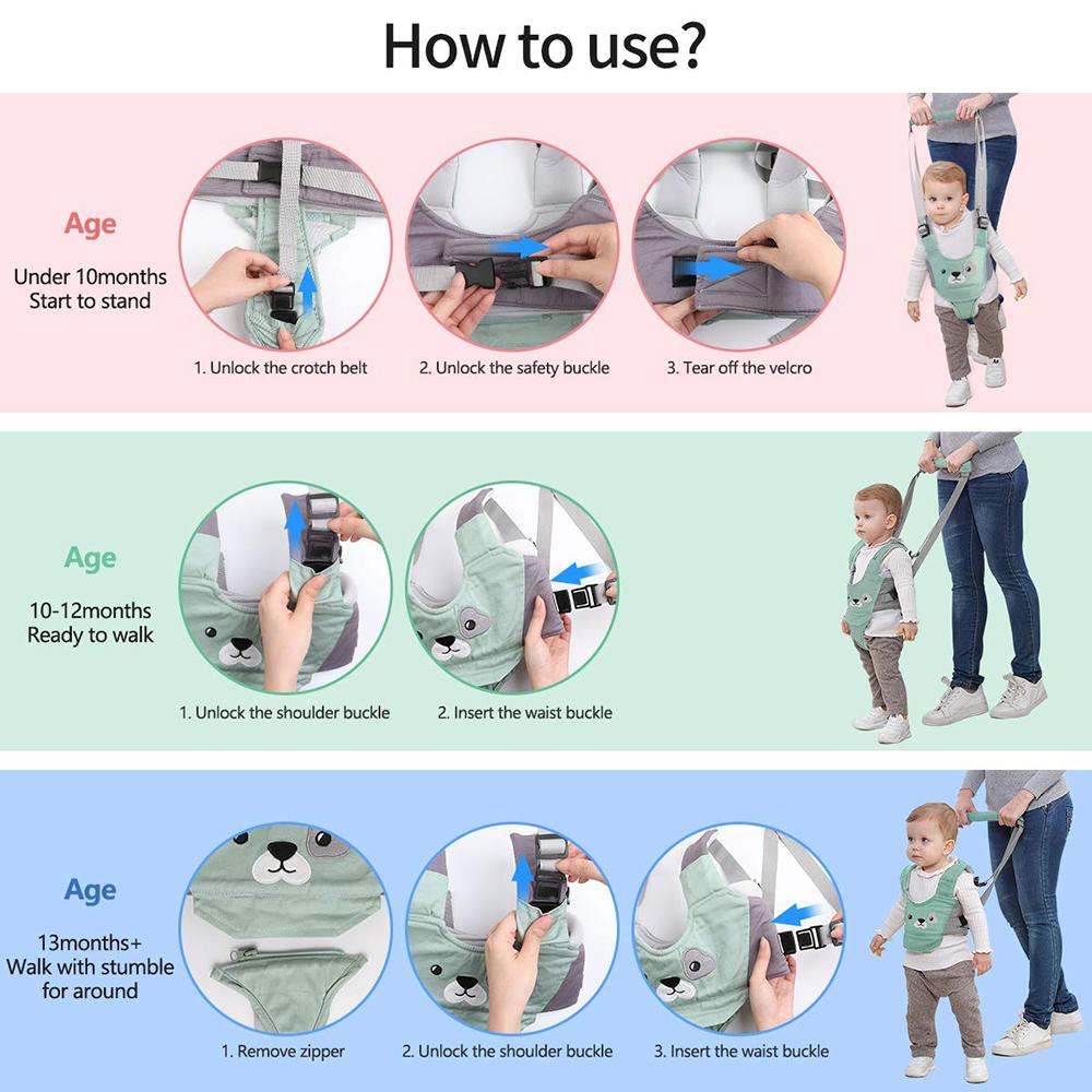 Cho Bé Tập Đi Dây Dạo Phố Trợ Lý Cầm Tay Kids Người Trợ Giúp Trẻ Sơ Sinh Trẻ Hoạt Động Giúp Con Học Đi Bộ Hỗ Trợ Huấn Luyện