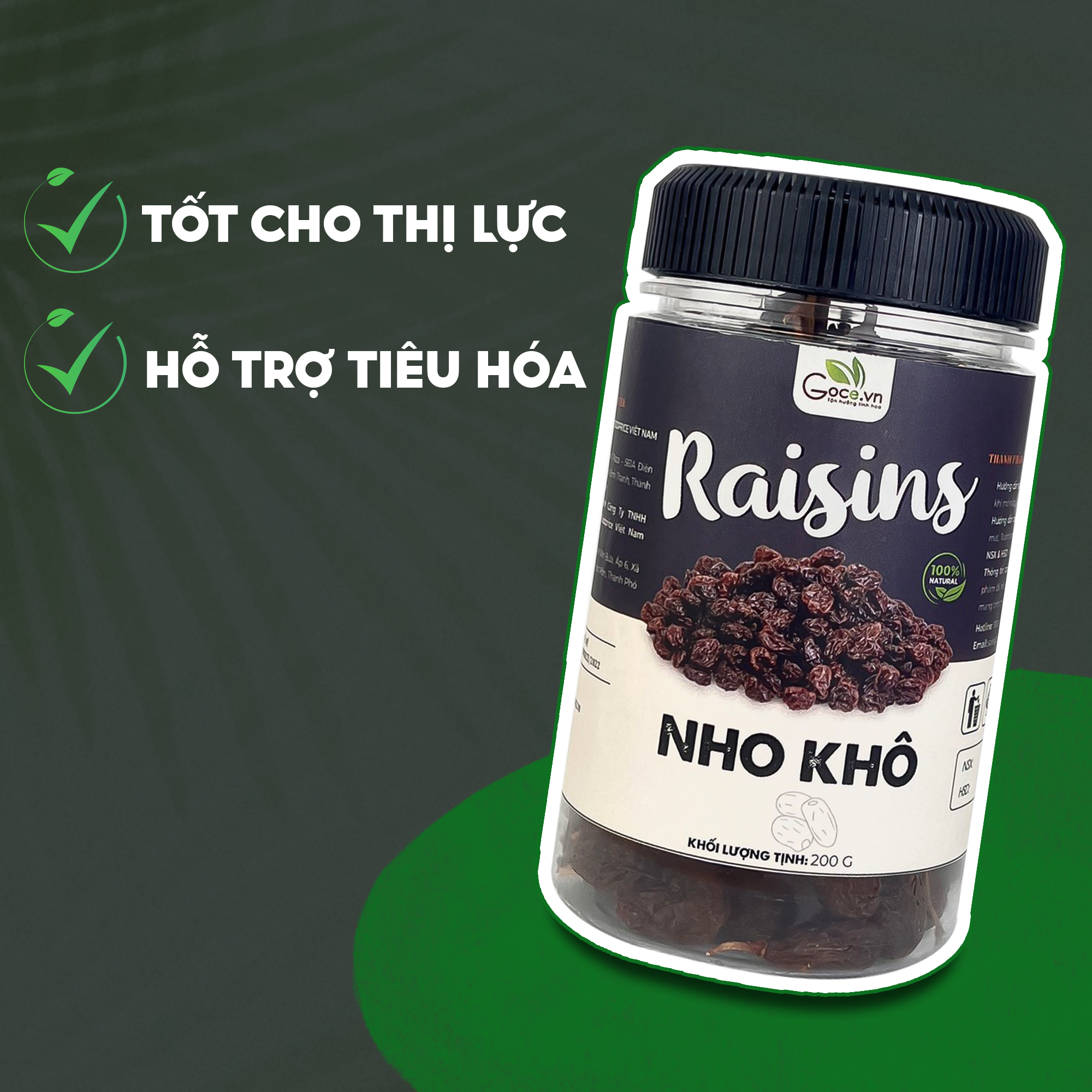 Nho khô sấy Goce - 200g