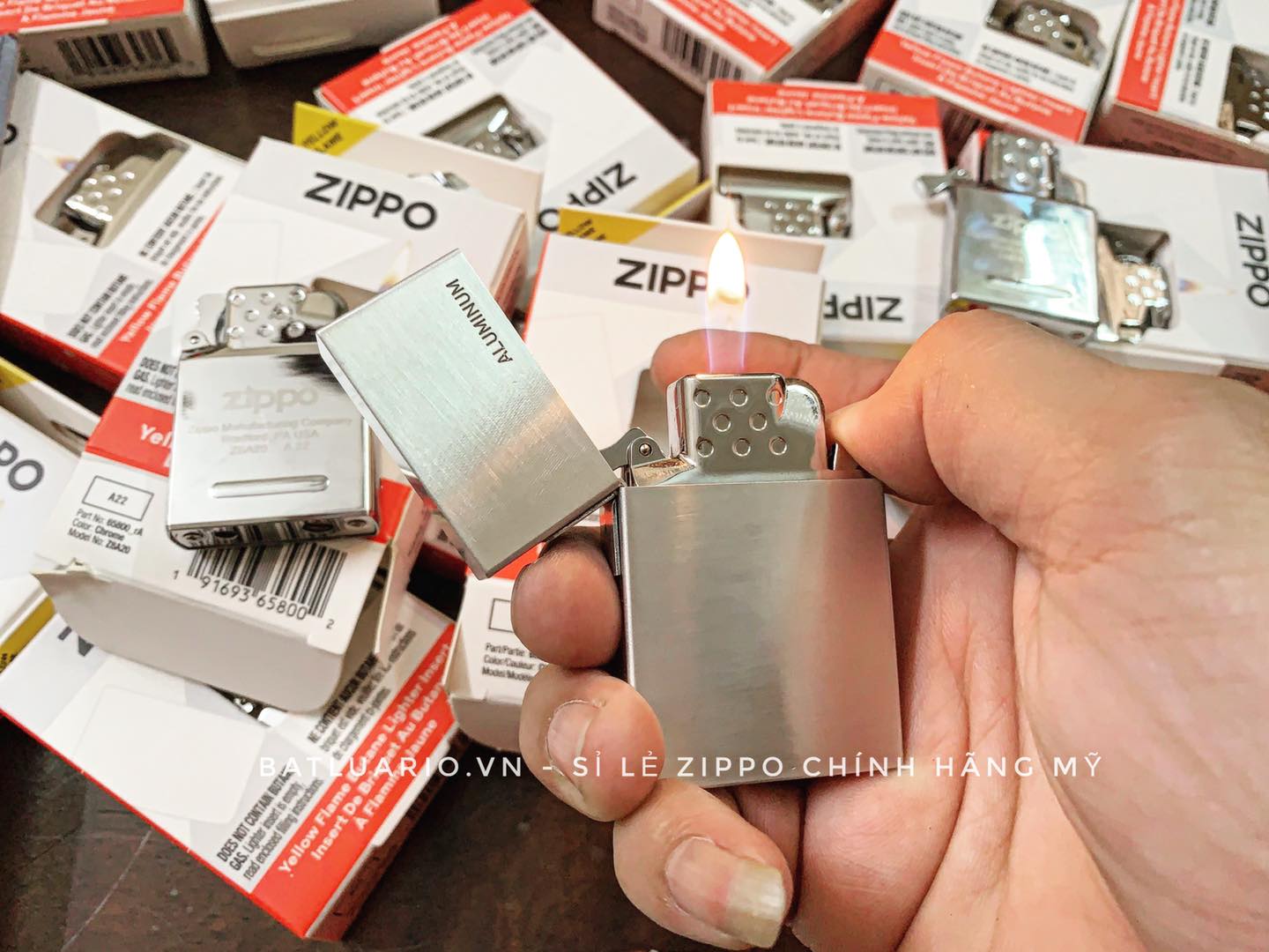 Ruột Zippo Gas Butane Lửa Vàng – Butane Lighter Insert- Yellow Flame – 65803