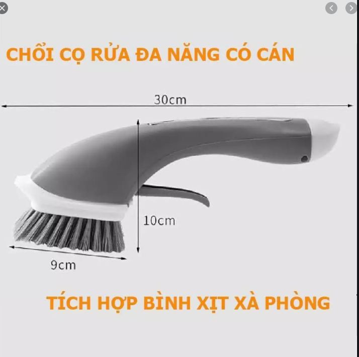 Cọ bếp thông minh kèm bình xịt cao cấp (giao mầu ngẫu nhiên )