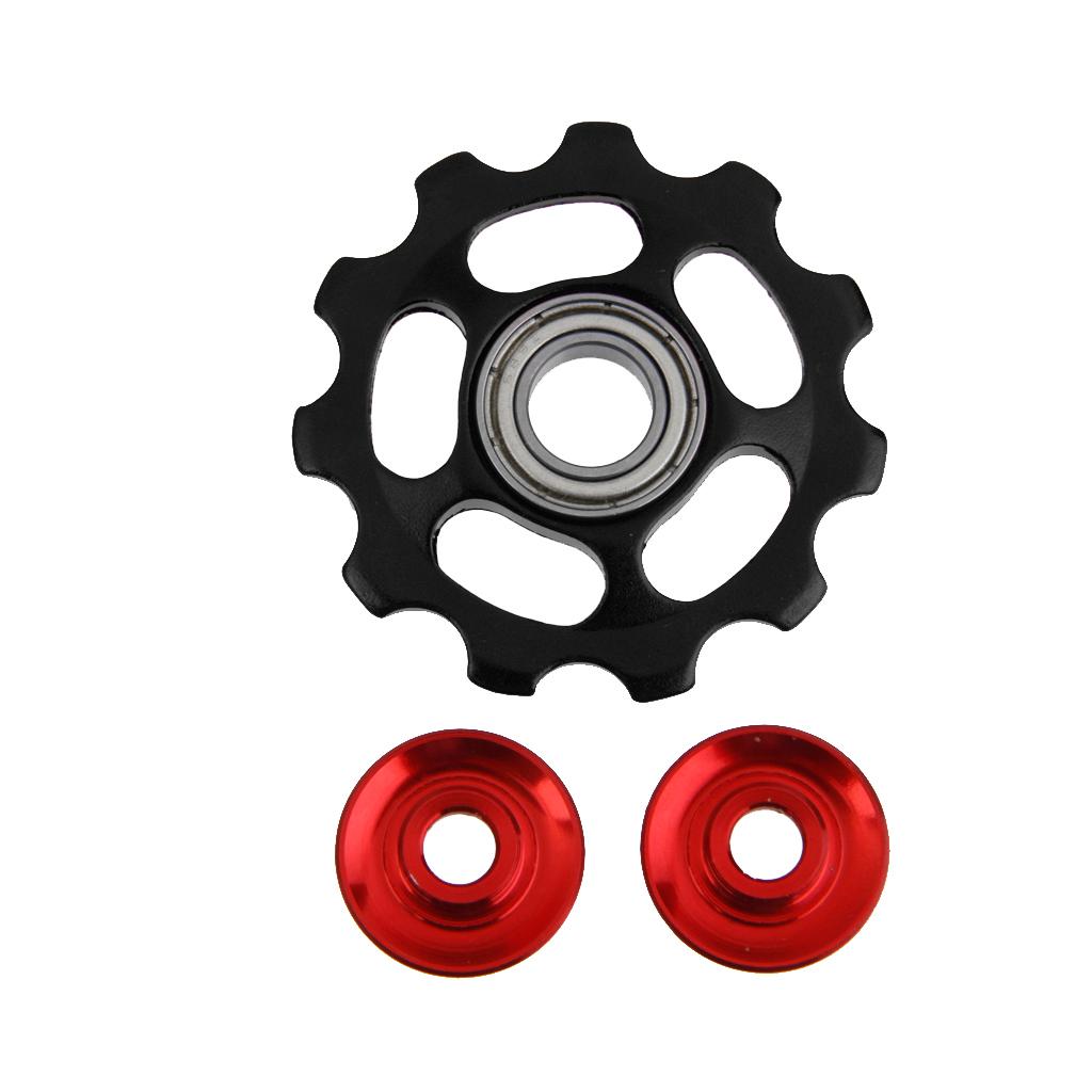 11T Aluminum Alloy Sealed Bearing Jockey Wheel Rear Derailleur Pulley for Mountain, Road,   Colors Available