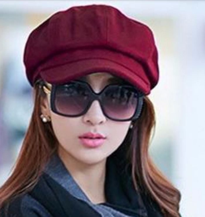 Mũ Nón Beret nữ màu đỏ Bere Hat Women dn19111014