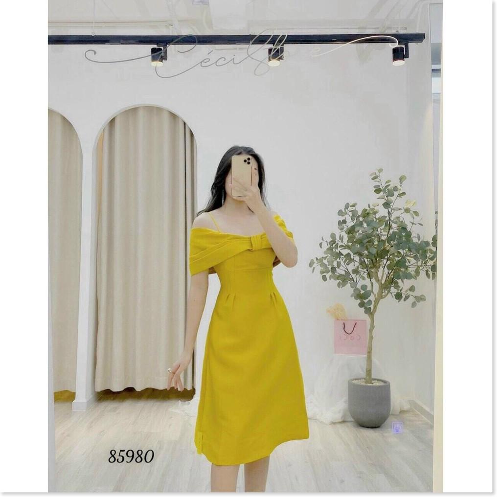 ĐẦM XÒE DỰ TIỆC NỮ CỔ CỘT NƠ SIÊU XINH SANG TÔN DÁNG CHO CÁC CHỊ EM THỜI TRANG LANO STORE