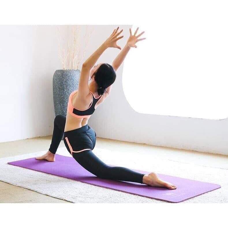 Thảm tập Yoga cao cấp 2 lớp, mầu sắc đa dạng