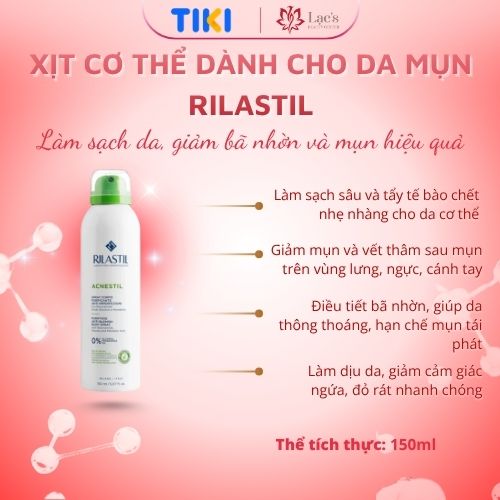 Xịt mụn lưng - RILASTIL ACNESTIL BODY SPRAY 150ML